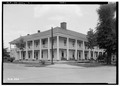 Historic American Buildings Survey Alex Bush, Photographer, April 14, 1937 SOUTH (FRONT) AND WEST ELEVATION - Phoenix Hotel, Phoenix Street, Carrollton, Pickens County, AL HABS ALA,54-CARL,2-1