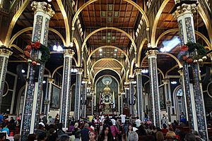 Interior of the Cathedral in Cartago (Costa-Rica)