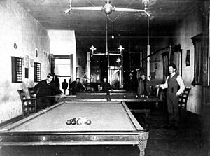 Interior view of billiard hall, Toledo, Ohio - DPLA - a73691f270e9b6838ef717918804f9bd
