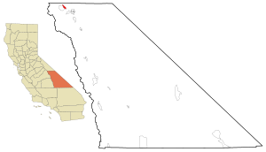 Location in Inyo County and the state of California