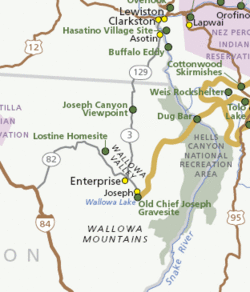 Joseph Canyon Map