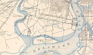League Island 1891 Map
