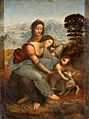 Leonardo da Vinci - Virgin and Child with St Anne C2RMF retouched