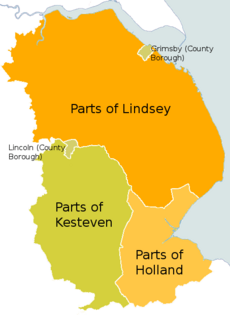 Lincolnshire Admin Counties 1890-1965