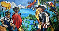 Matthias Laurenz Gräff, "Die Entdeckung des Pazifik. Vasco Núñez de Balboa, Panama - 25. 9. 1513, 11 Uhr"