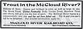 McCloud River Railroad Ad 1907