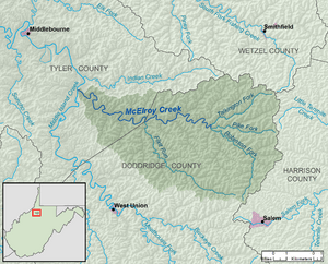 McElroy Creek map.png