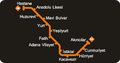 Metro map Adana