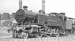 Metropolitan Railway 2-6-4T locomotive (CJ Allen, Steel Highway, 1928)