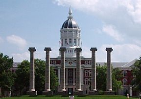 Jesse Hall and the Columns at the University of Missouri