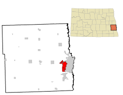 Location of West Fargo, North Dakota