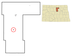 Location of Balta, North Dakota