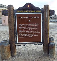 New Mexico-Manuelito-Manuelito Historic Site Marker-1