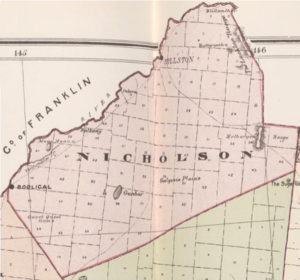 Nicholson County NSW (John Sands 1886 map)
