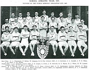 Peter Wells Athlete - 1947 - Queen Elizabeths School Athletic Team