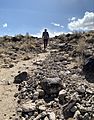 Petroglyph National Monument - walking to the top of Back Volcano