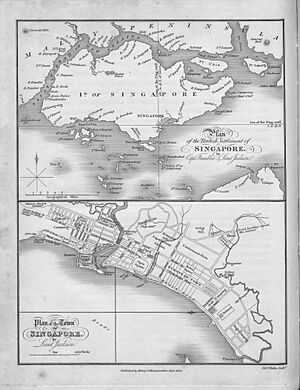 Plan of the British settlement of Singapore published 1828