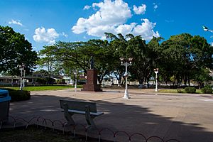 Bolivar Square in Anaco.