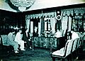 President Magsaysay at his study at Malacañang Palace c.1953
