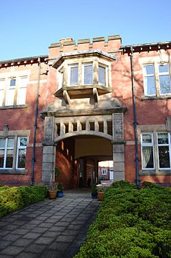 Riding School Drill Hall - Entrance to offices - 3820125.jpg