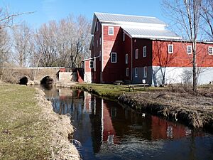 Rising Star Flouring Mill, built in 1868 by Nelsonville's founder