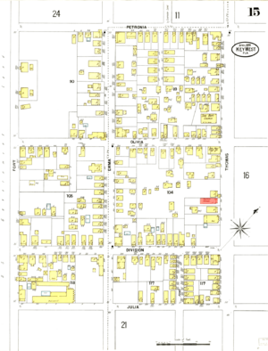Sanborn fire map for Key West, sheet 15