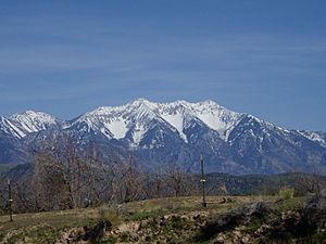 Spanish Fork Peak from Y Mountain