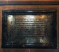 St Mary's Church Eccleston, nave - Grosvenor foundation tablet