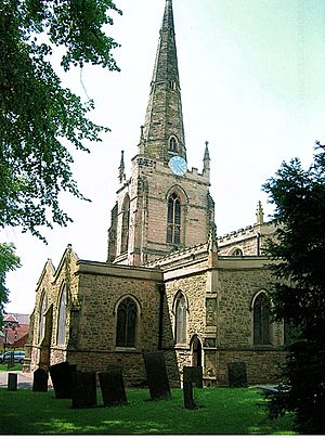 St Mary's Church Hinckley from south east