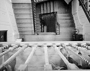 Stairway view Westover Plantation