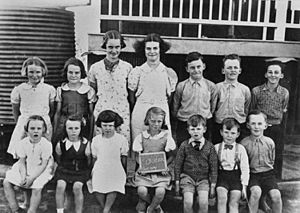 StateLibQld 1 78509 Students of Stony Creek State School Woodford, Queensland, 1939