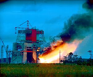Static Test Firing of Saturn V S-1C Stage - GPN-2000-000041