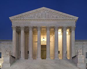 Supreme Court Front Dusk