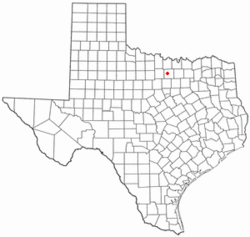 Location of Bridgeport, Texas