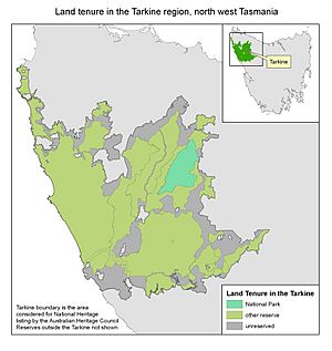 Tarkine land tenure Tasmania