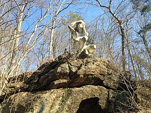 Teedyuscung Statue in Wissahickon Park