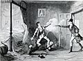 The Arrest of Lord Edward Fitzgerald by George Cruikshank