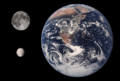 Titania Earth Moon Comparison