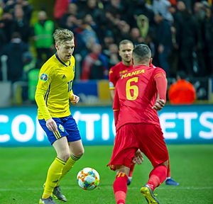UEFA EURO qualifiers Sweden vs Romaina 20190323 Emil Forsberg challenge