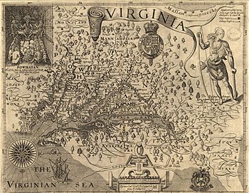 Virginia map 1606