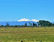 Vista de Nevados de Chillán desde Aerodromo General Bernardo O'Higgins