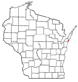 Location of Clay Banks, Wisconsin