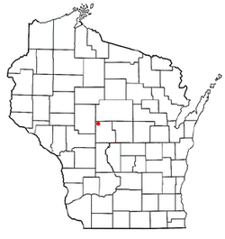 Location of Lincoln, Wood County, Wisconsin