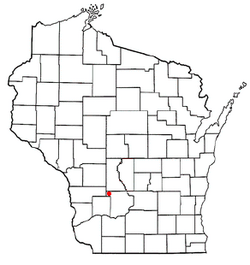 Location of Woodland, Wisconsin