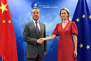 Wang Yi meeting Kaja Kallas (2025-07-03)