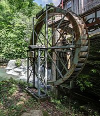 Water wheel of G.T. Wilburn Grist Mill