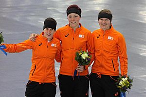 Women's 1500m, 2014 Winter Olympics, Podium