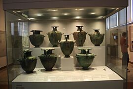 0151 - Archaeological Museum, Athens - Bronze pitchers - Photo by Giovanni Dall'Orto, Nov 11 2009