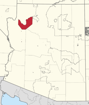 1545R Hualapai Indian Reservation Locator Map