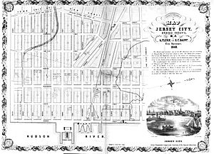 1848 Jersey City NJ map Rutgers